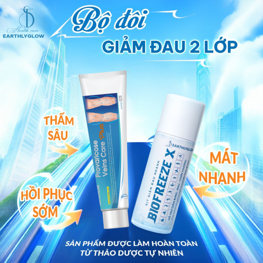 BỘ ĐÔI GIẢM ĐAU - GIẢM SƯNG 2 TÁC ĐỘNG MÁT TỨC THÌ - THẨM THẤU SÂU LÂU DÀI