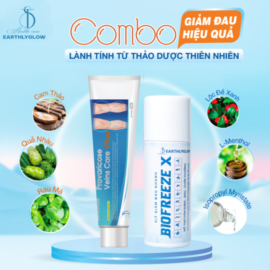 BỘ ĐÔI GIẢM ĐAU - GIẢM SƯNG 2 TÁC ĐỘNG MÁT TỨC THÌ - THẨM THẤU SÂU LÂU DÀI